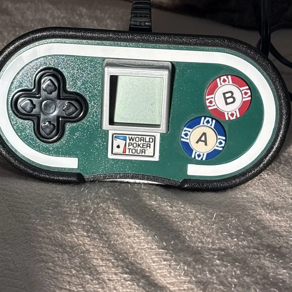 World Poker Tour Plug It In & Play TV Game Jakks Pacific Tested Power On